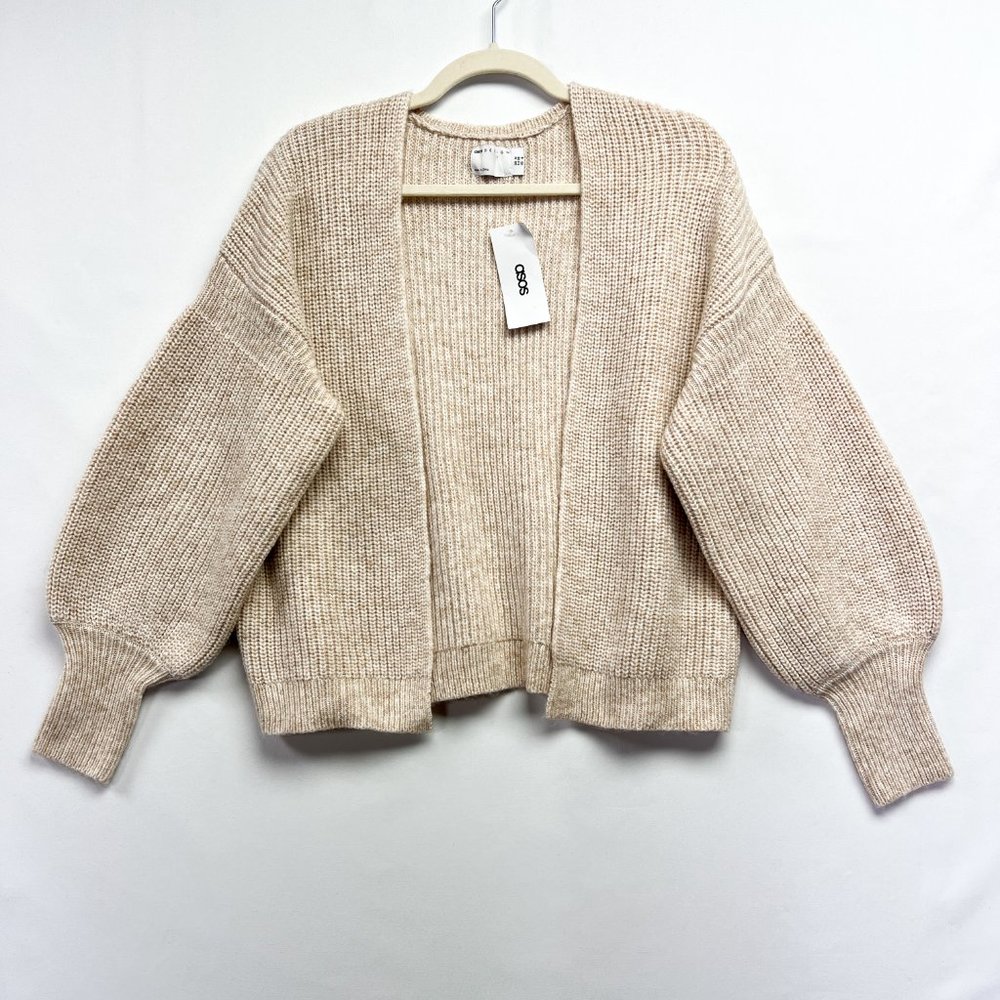NWT ASOS Balloon Sleeve Cardigan Size 6